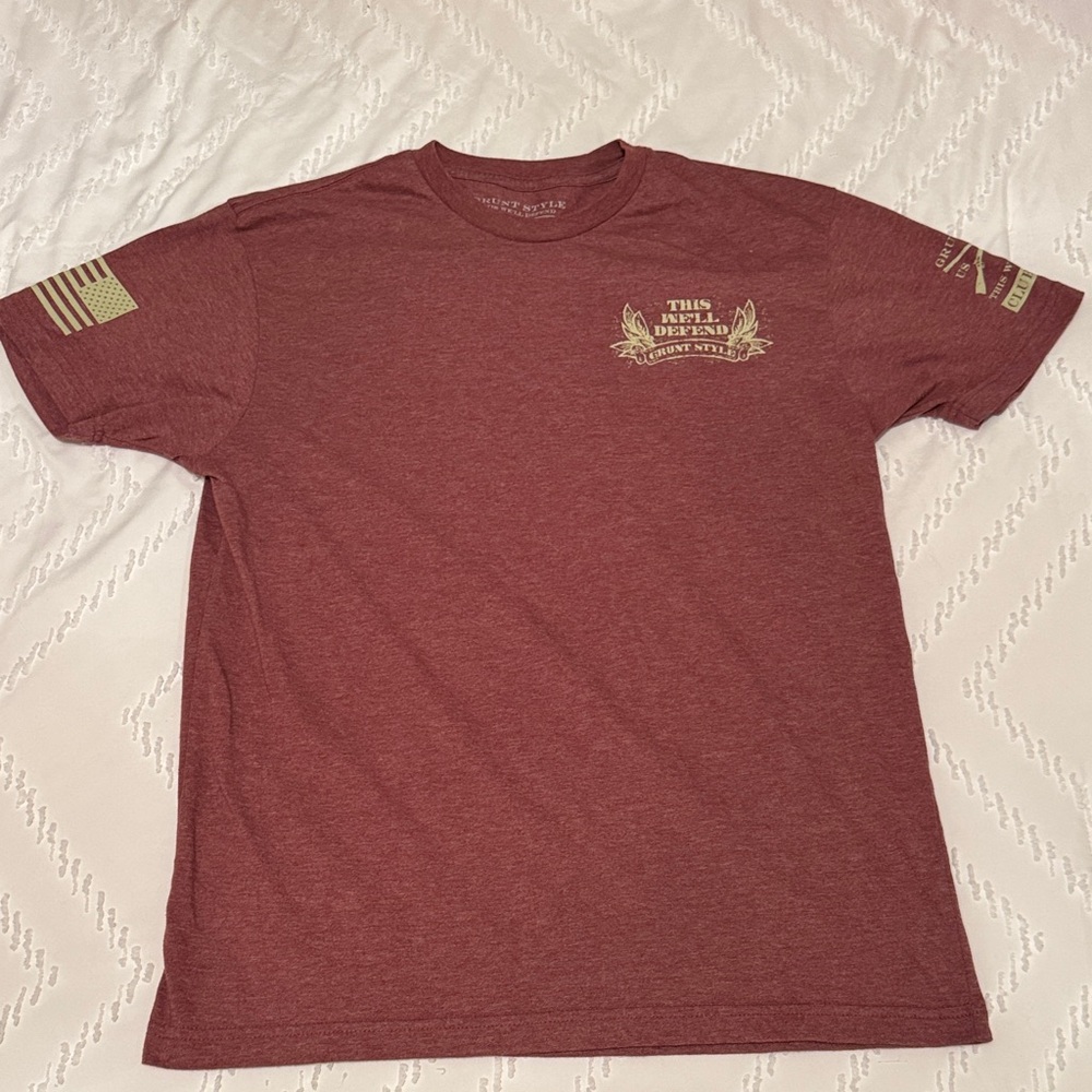 Men's Short Sleeve Crewneck T-Shirt - Maroon